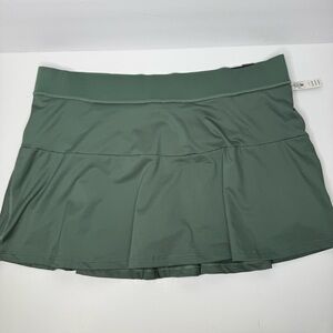 Victoria’s Secret Green Pleating Skort Pickleball Tennis Athletic Skirt Size LG